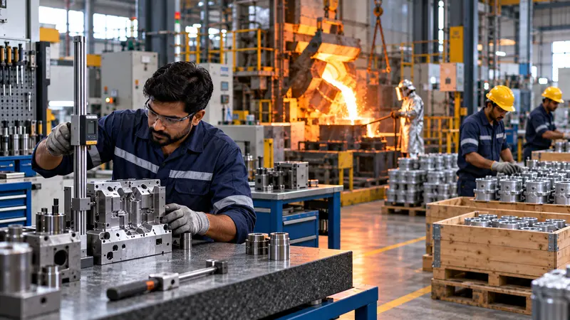Manufacturing plant with tool room, foundry and packing supported by ERP consulting